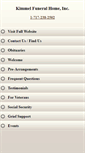 Mobile Screenshot of kimmelfuneralhome.com